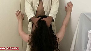 😍 horny stepmom's big tits bounce post-shower fuck!