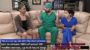 just a quick rectal exam formality before the buttplug slips in nice and deep - aria nicole