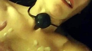 redhead fingers dripping cum from pussy after intense bukkake gangbang