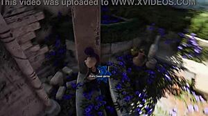 Lara Croft's Holes Stuffed By Animated Huge Dick Statue Gangbang Mystery