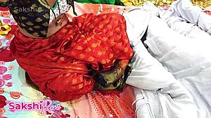 desi bhabi sakshi's hot chut chudai in saree... moans n dirty hindi talk got me