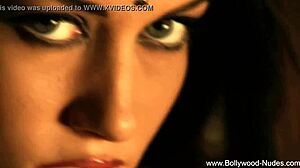 Indian goddess strips teasing her nude brunette body