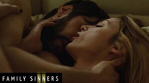 stepsister moans as stepbro fingers her shaved pussy deeply?