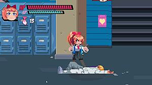 Lewd city girls tease in garter belt stockings