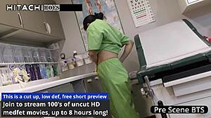 naughty nurse jasmine rose sneaks orgasm on shift