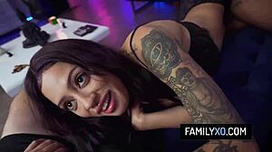 Nina pink spanked bent over then fucked doggystyle by uncle