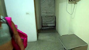 pov hd homemade: 18yo colombian big ass latina creampie fucked rough by old hotel servant