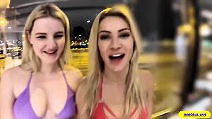 amy brookes snorts cum in wild threesome blowbang with porno dan and holly taylor?