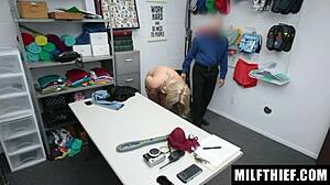 hot milf caught stealing lingerie rides cop! 😈