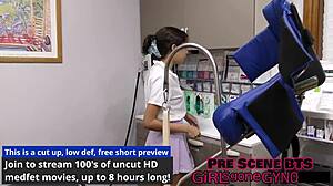 just a quick rectal exam formality before the buttplug slips in nice and deep - aria nicole