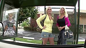 Tara Lynn Foxx And Nikita Von James Scissor As Hot Blondes In Lesbian 1on1
