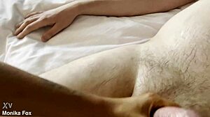 monika fox squirts from blonde milf's toy-filled anal and pussy play