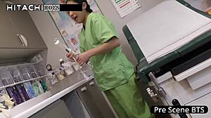 naughty nurse jasmine rose sneaks orgasm on shift