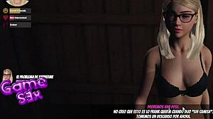 khaterine glasses make her hotter at wild house party sex gameplay