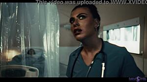 whoa nurse gal ritchie's alien cock impregnates leana lovings... parasited femdom face sitting squirtfest!