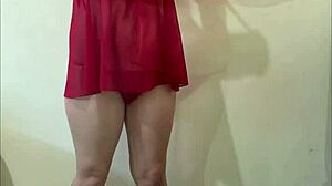 Teasing Latina Strips Lingerie For Boyfriend Secretly