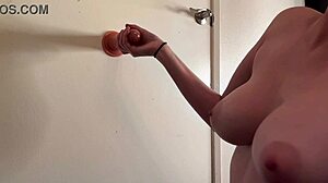 italian milf artemisia love's big tits bounce in slow dildo handjob tease