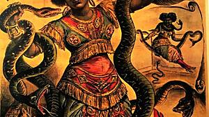 Vintage Circus Girls Perform Retro Antique Erotic Acts in Tent