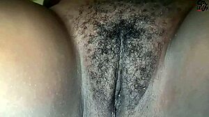 Chubby BBW Couple Spreads Fat Pussy for Black Cock Fingering Close-Up