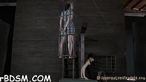 I can't stop fantasizing about my bound blonde babe slave's sexy jugs in hardcore BDSM toys play