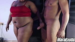 mara exotic's thick ebony milf body rides bbc hard