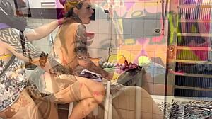 Petite Brazilian Blonde Deepthroats Delivery Guy Ass Shaking Fuck