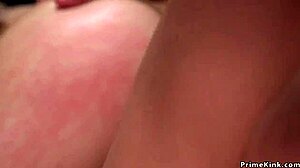 busty babe bends for rough anal assfucking while bound in bdsm music producer fetish