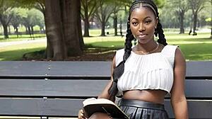 of books n boobs ia's leather skirt hides ebony teen tits dream