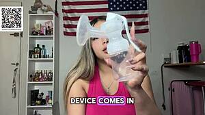 college coed milks her natural big tits tutorial lactating flow