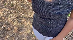 Desi big ass beauty secretly pounded by huge indian cock in jungle