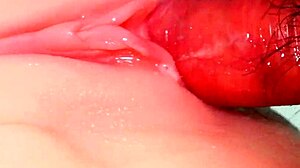 close-up cock slides raw into shaved ass no condom fantasy