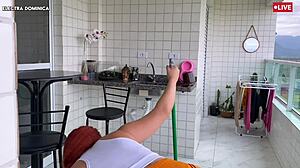 hired this latina maid for chores but her perfect brazilian ass drove me wild