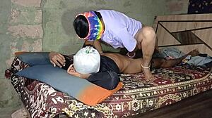 desi indian step sis spreads for amateur massage turning into wild group domination