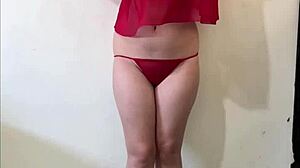 Teasing Latina Strips Lingerie For Boyfriend Secretly