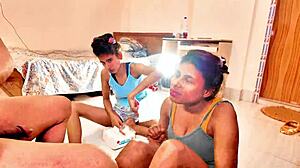 Uttaran20's FFM Threesome Makes Her Cum Explosively