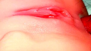 close-up cock slides raw into shaved ass no condom fantasy