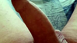 oh godd my fat chubby cock goes from soft to so hard