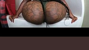 big ebony curves tease with massive assets