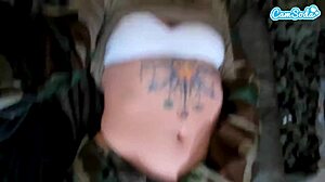 Naughty Webcam Teen Soldier Fingers Tits Pussy In Field Orgasms
