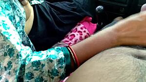 Highway Car Fuck For Frustrated Stepmom Flashing Pussy