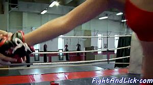 lesbian babe loves wrestling while getting orally pleasured 😏👅🤼‍♀️