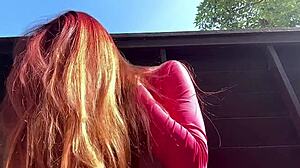 Italian Milf Artemisia's Long Hair Outdoor Fetish Heat!