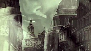 In vintage dark London shadows of swinging sixties she gets bound gangbanged by hairy British group in retro orgy