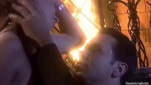 Wanna see this alluring brunette's big natural tits bounce while she sucks deep and rides cowgirl?