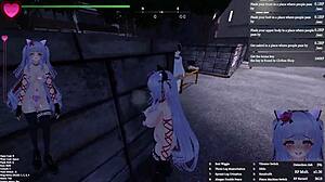 manaka strips cosplay rips clothes flashing toys in bdsm 3d hunt game