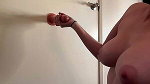 italian milf artemisia love's big tits bounce in slow dildo handjob tease