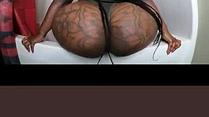 big ebony curves tease with massive assets