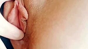 i rip my clothes off fingering this horny brunette milf pussy solo