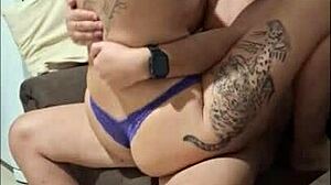 amateur latina couple kisses, she deepthroats then rides to creampie bliss!