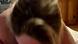 hey babe, watch my cute wife deepthroat and swallow this huge facial load